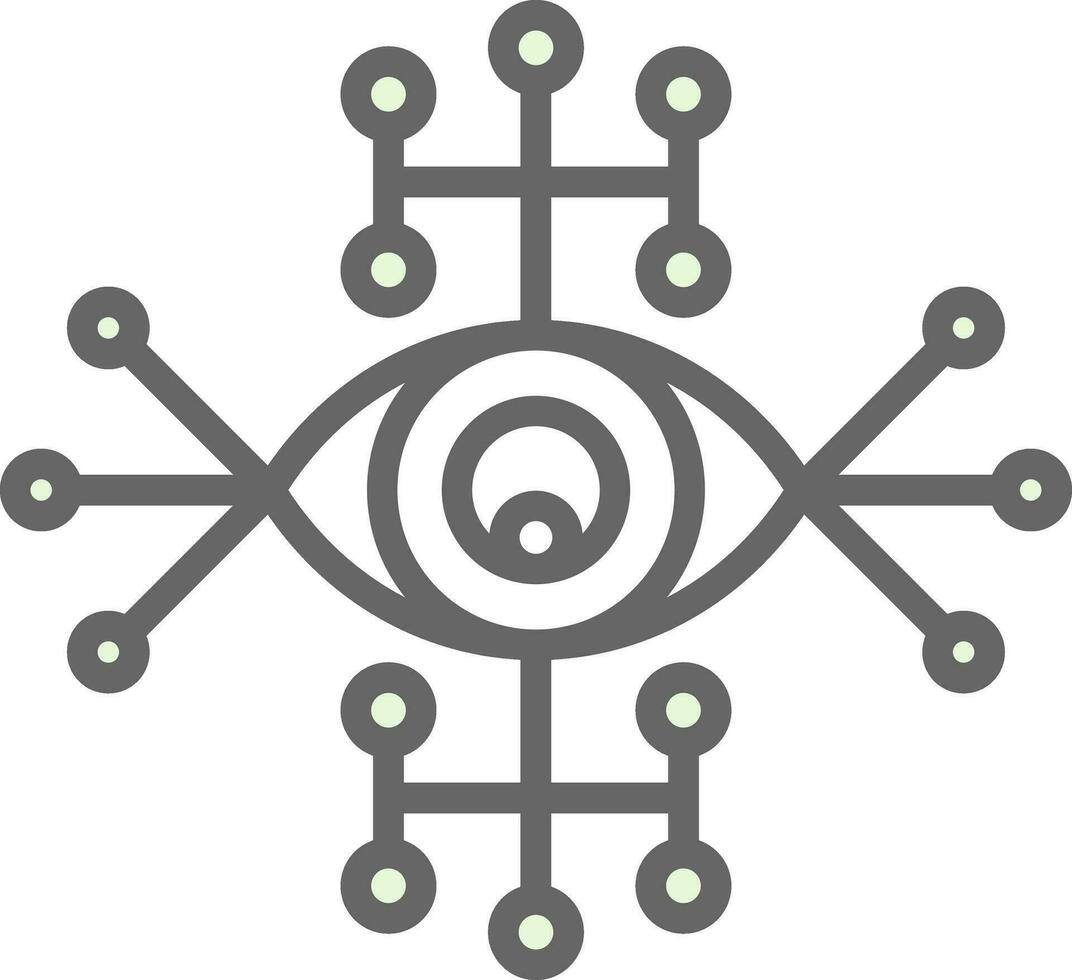 Cyber Auge Vektor Symbol Design