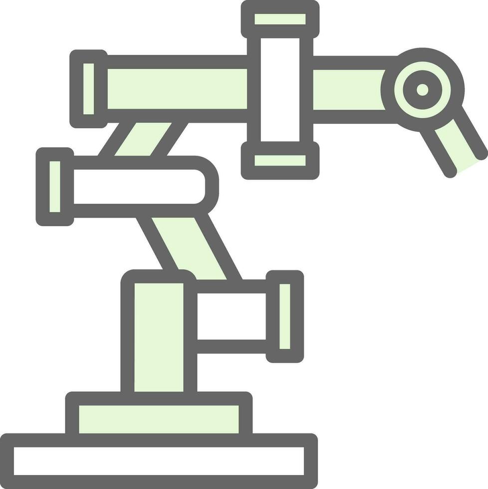 Roboterarm-Vektor-Icon-Design vektor