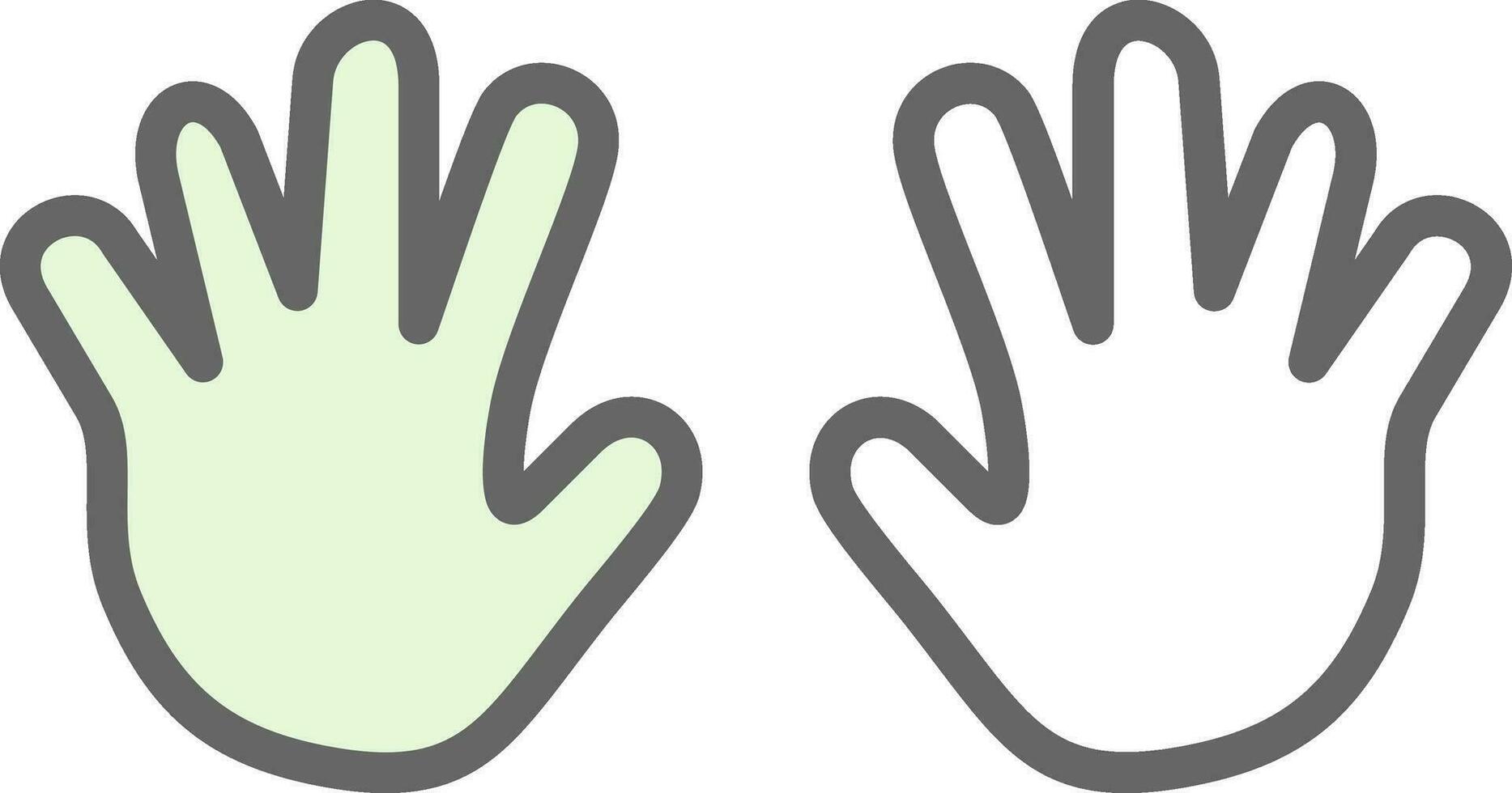Hände-Vektor-Icon-Design vektor