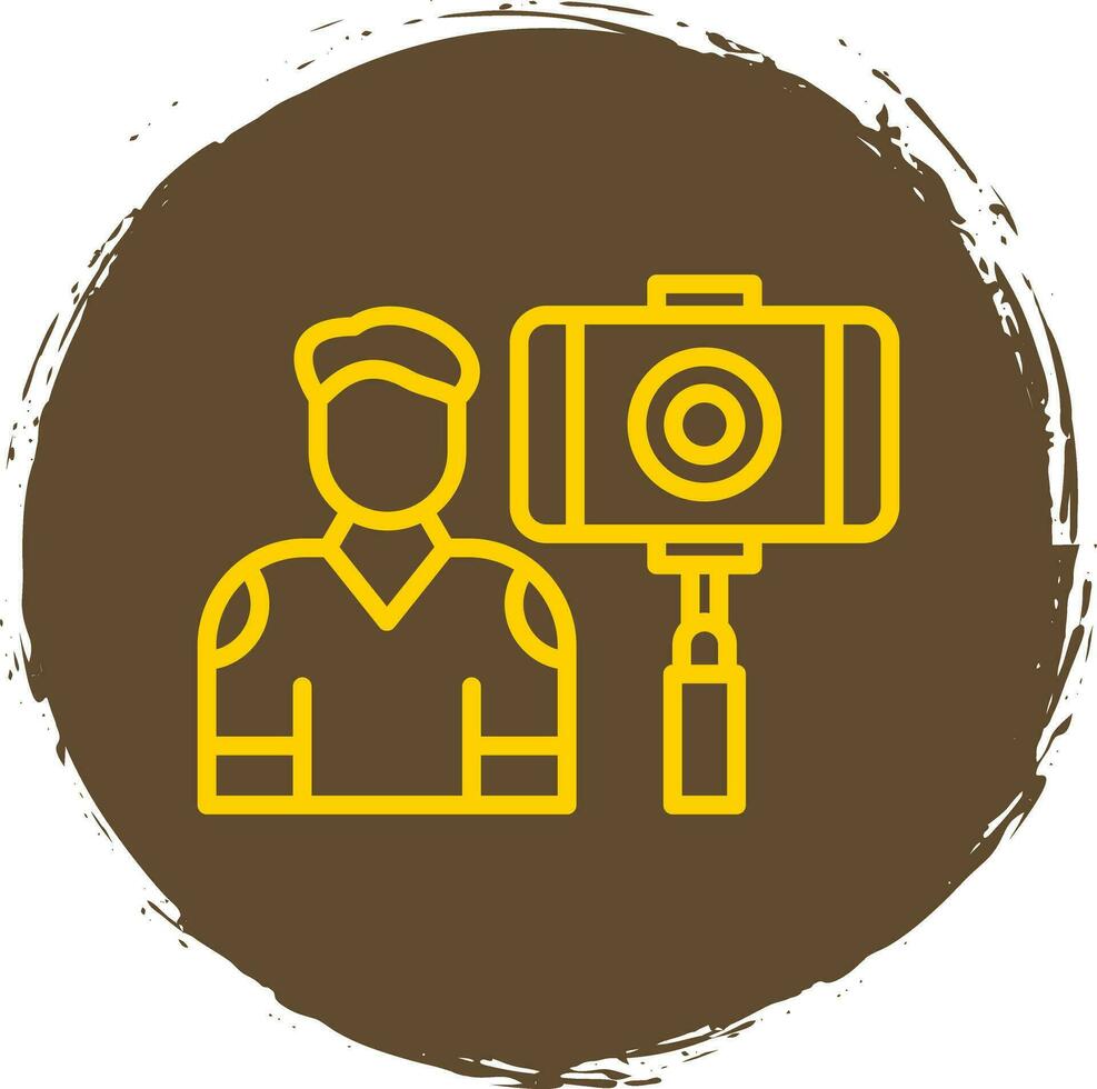 Vlogger-Vektor-Icon-Design vektor