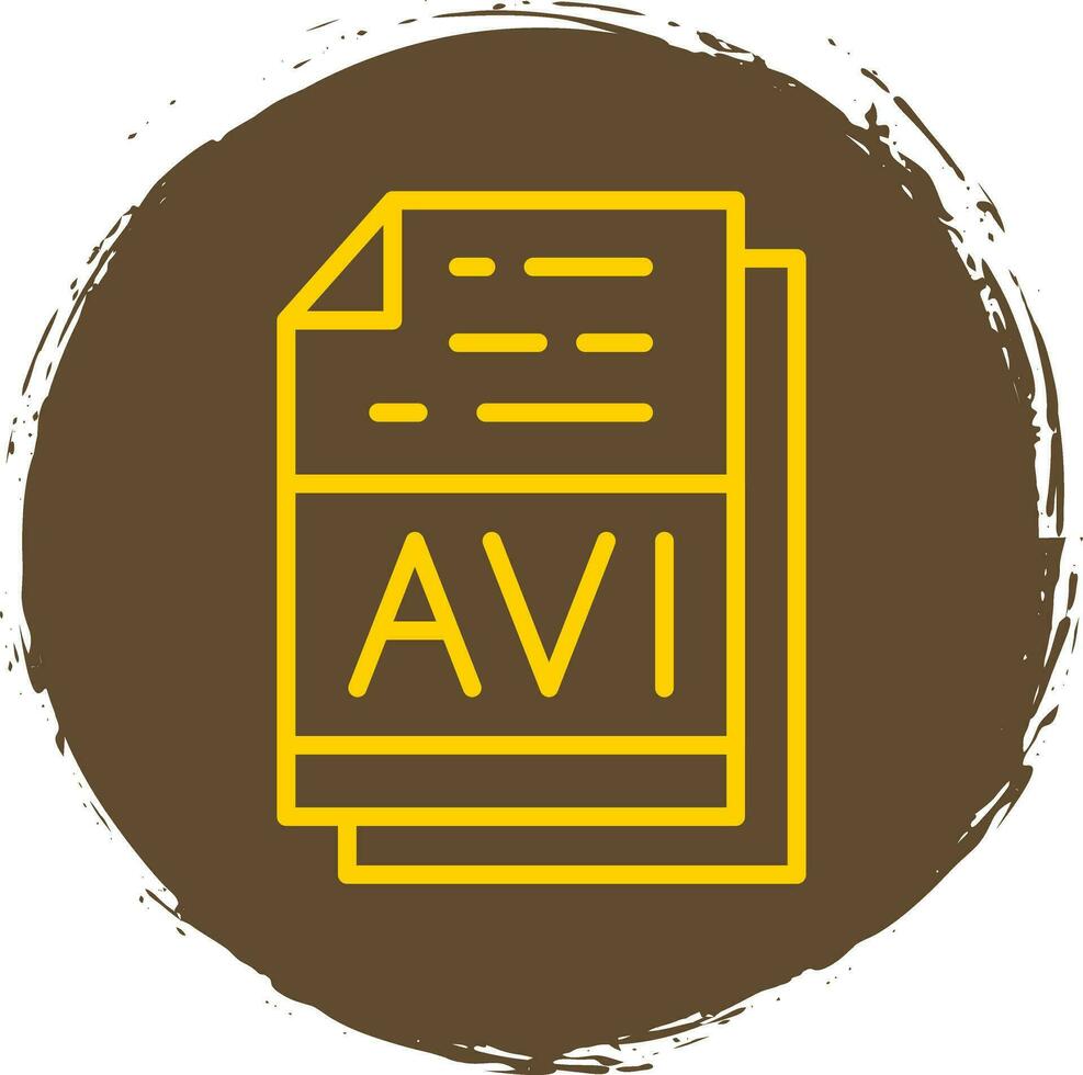 avi Datei Format Vektor Symbol Design