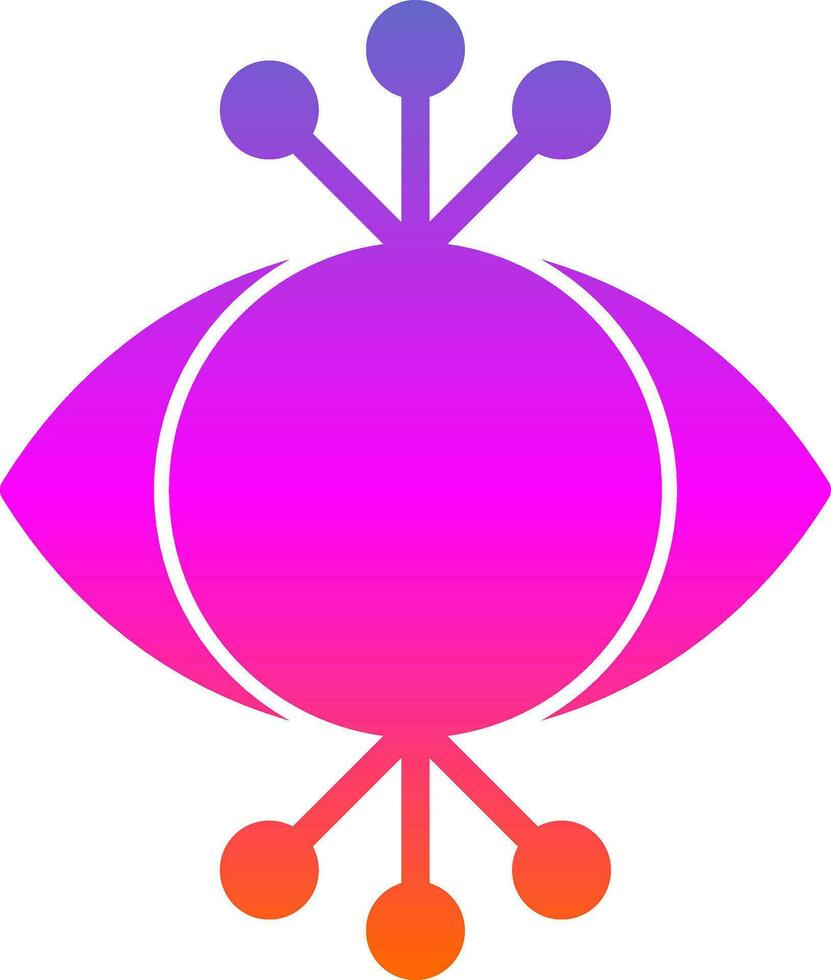 Cyber Auge Vektor Symbol Design