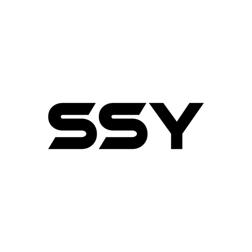 ssy Brief Logo Design, Inspiration zum ein einzigartig Identität. modern Eleganz und kreativ Design. Wasserzeichen Ihre Erfolg mit das auffällig diese Logo. vektor