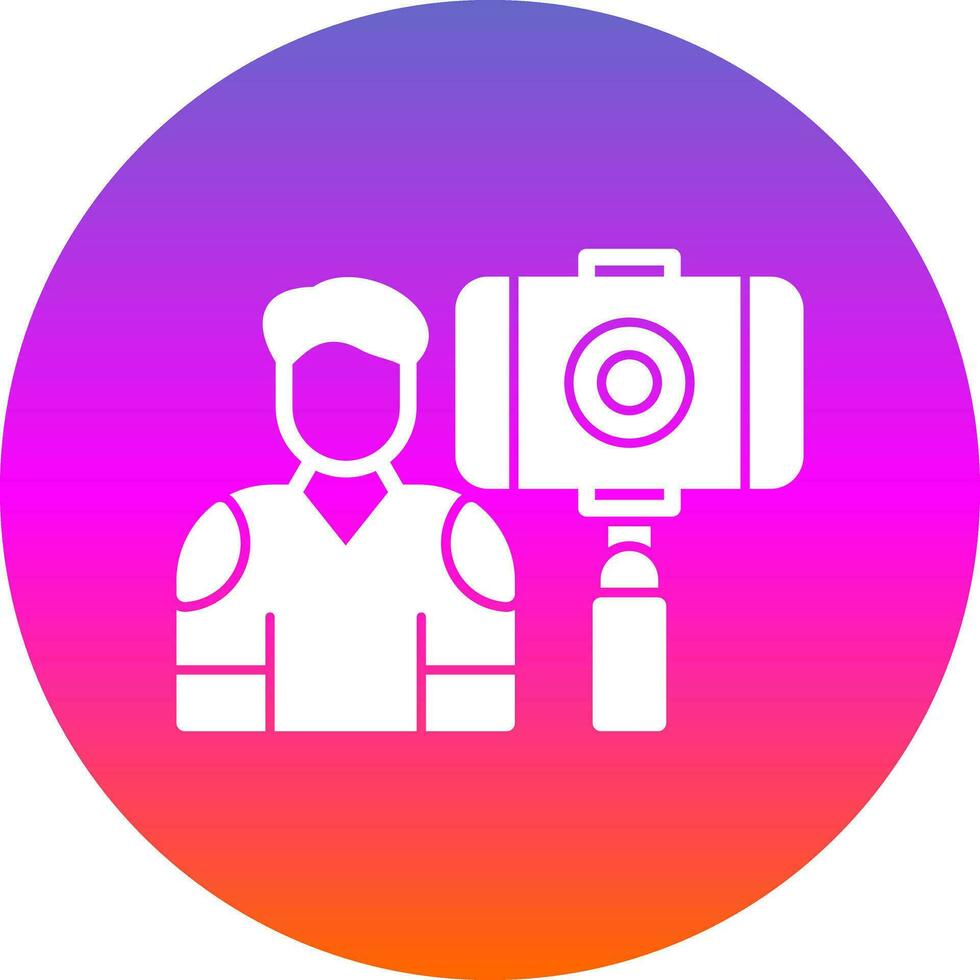 Vlogger-Vektor-Icon-Design vektor