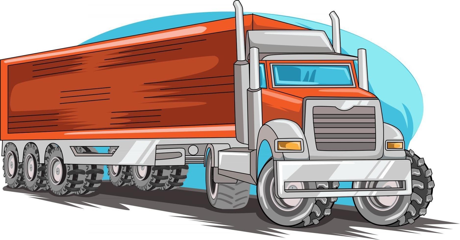 den röda monster truck off road illustration vector