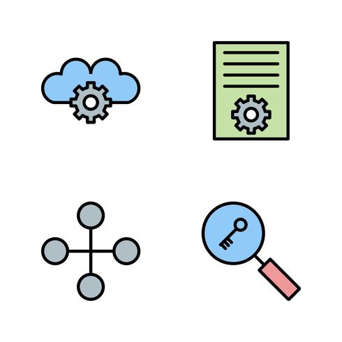 Satz von Vector SEO Search Engine Optimization Icons