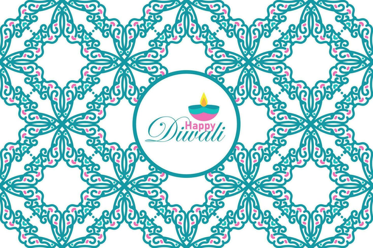 indisch Festival glücklich Diwali nahtlos Muster, Urlaub Hintergrund, Diwali Feier Gruß Karte, Vektor Illustration Design.