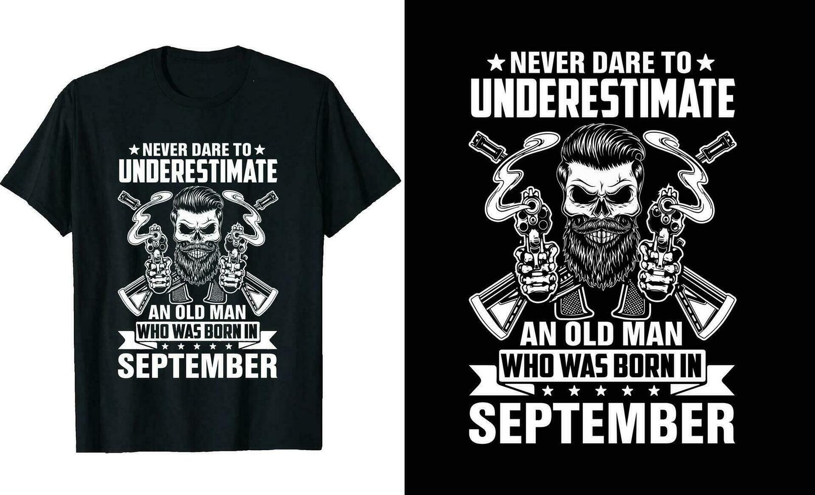 aldrig underskattar ett gammal man vem var född i eller födelsedag tshirt design eller viking tema 12 månad t-shirt design eller veteran- t-shirt design, affisch design, t skjorta templete eller klassisk t-shirt vektor