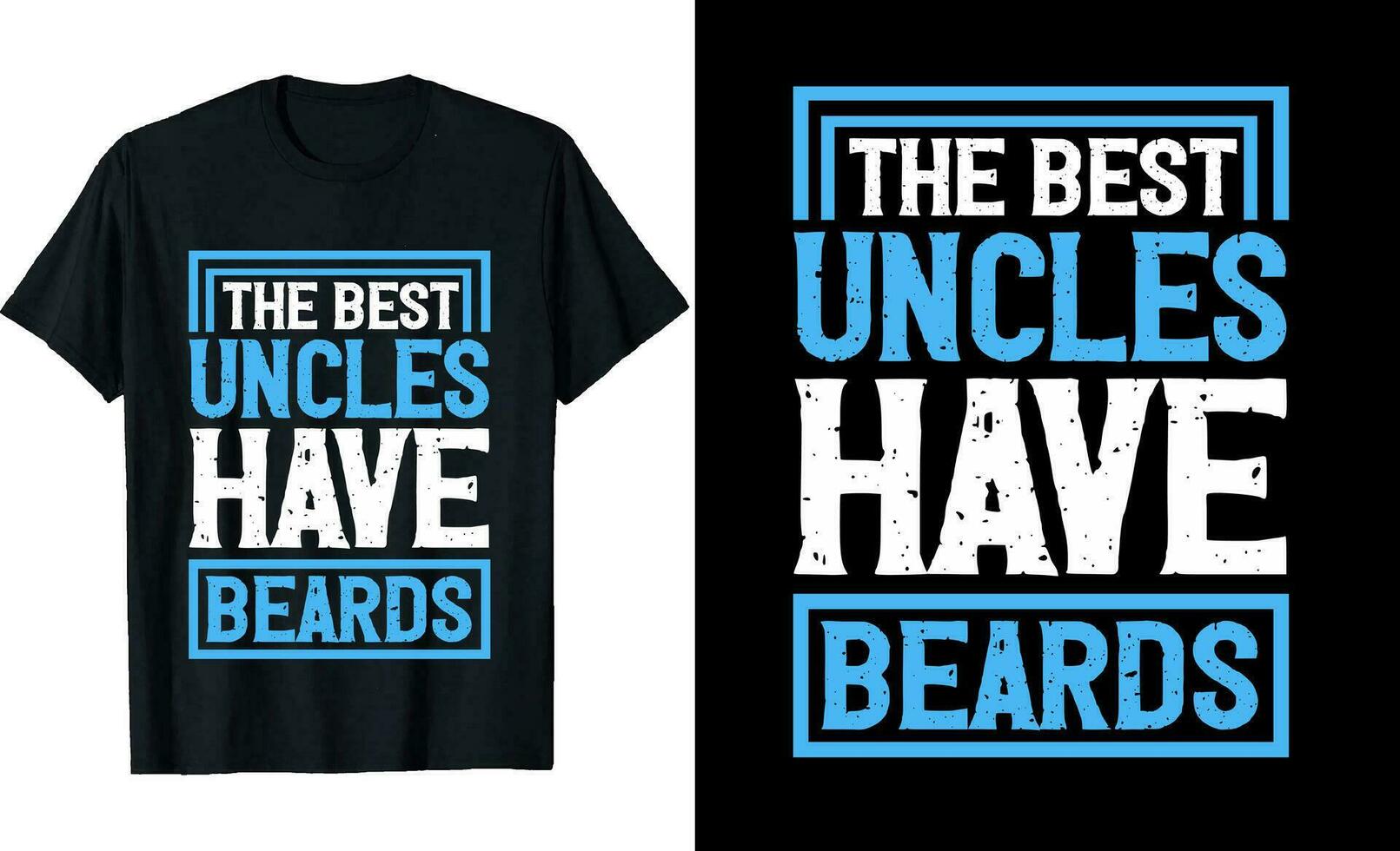 Beste Onkel haben Bärte komisch Onkel lange Ärmel T-Shirt oder Onkel t Hemd Design oder Bärte T-Shirt Design vektor