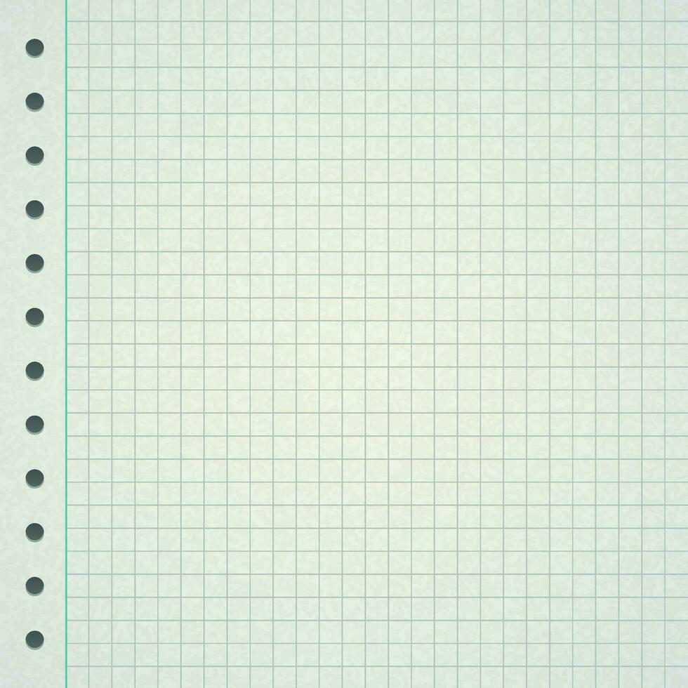 Graph Notizbuch Papier Blatt vektor