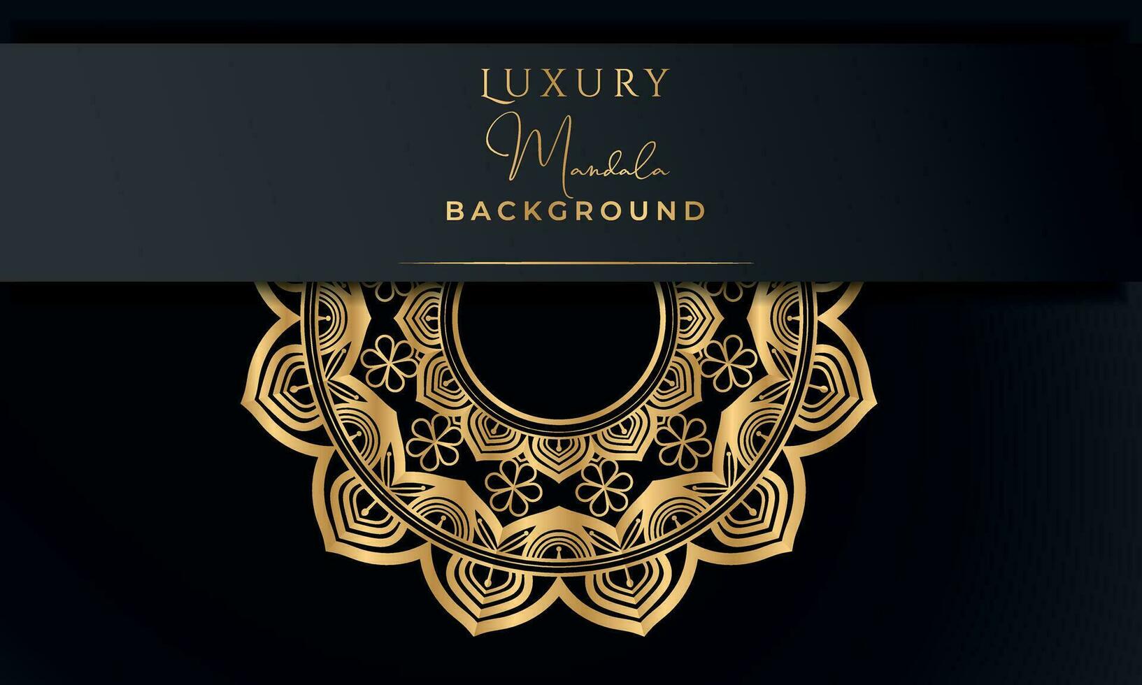 Luxus Mandala Hintergrund mit golden Muster Stil Ornament elegant Einladung Hochzeit Karte, Einladung, Hintergrund, Luxus Stil Vektor Illustration Design.