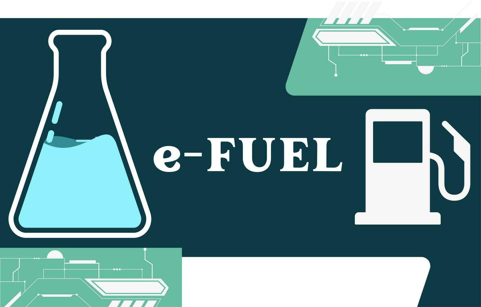 elektrobränslen eller e-bränslen eller syntetisk bränslen är ett framväxande klass av kol neutral bränslen den där är tillverkad från förnybar källor vektor. vektor