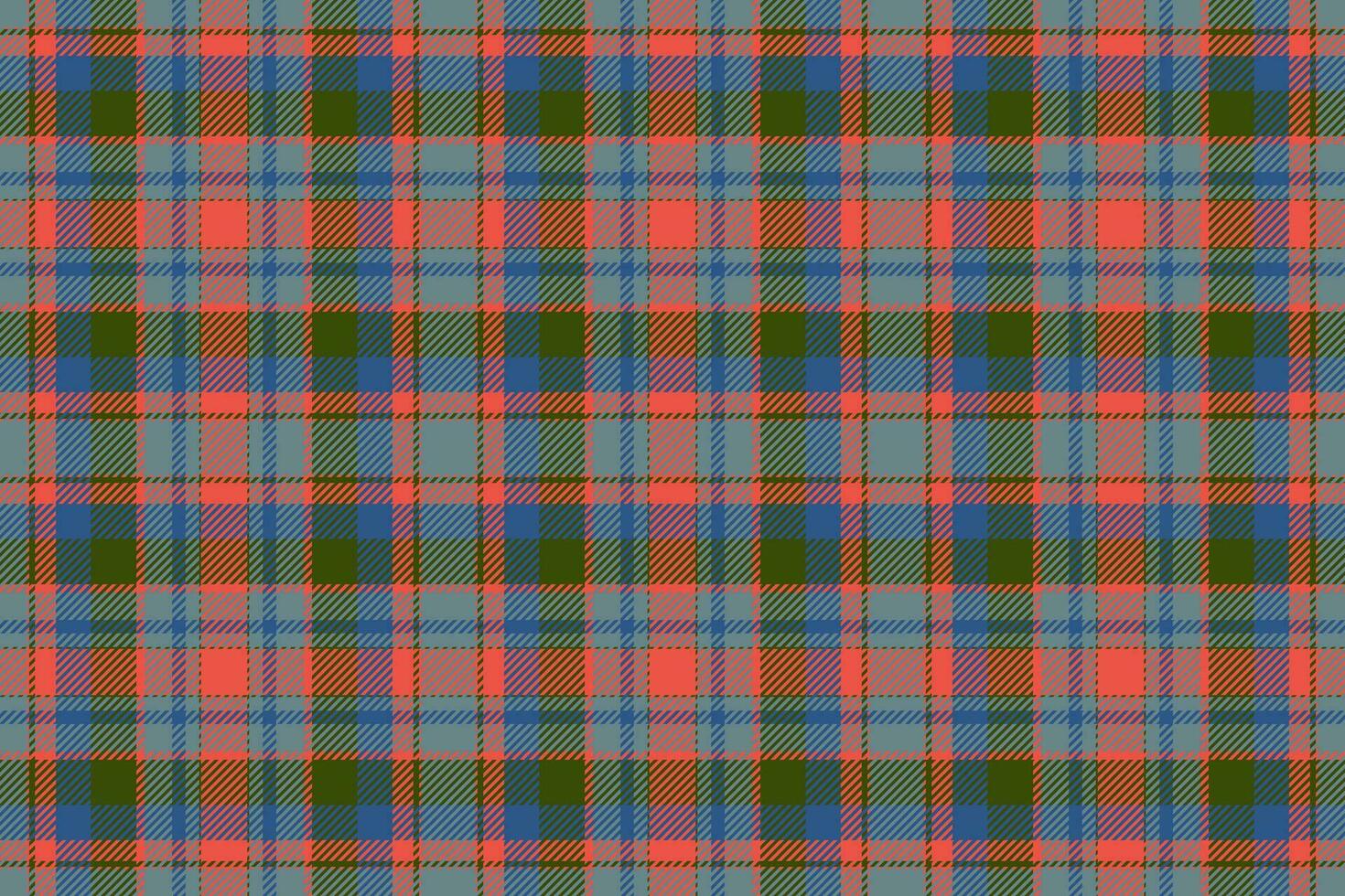 tartan schottland nahtloser karierter mustervektor. Retro-Hintergrundstoff. Vintage Check Farbe quadratische geometrische Textur. vektor