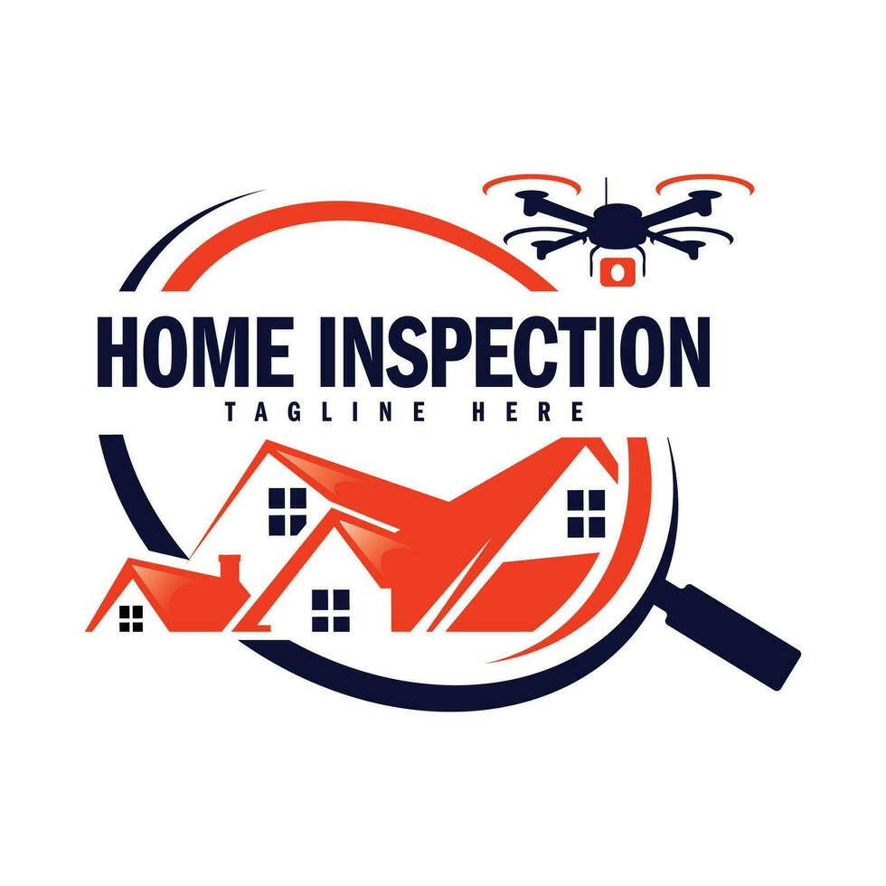 Zuhause Inspektion Logo Design Vektor zum Makler Geschäft