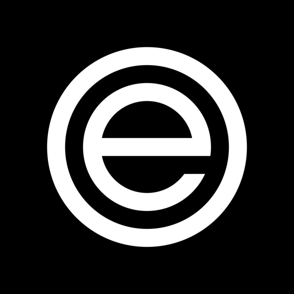 brev oe mall logotyp design vektor