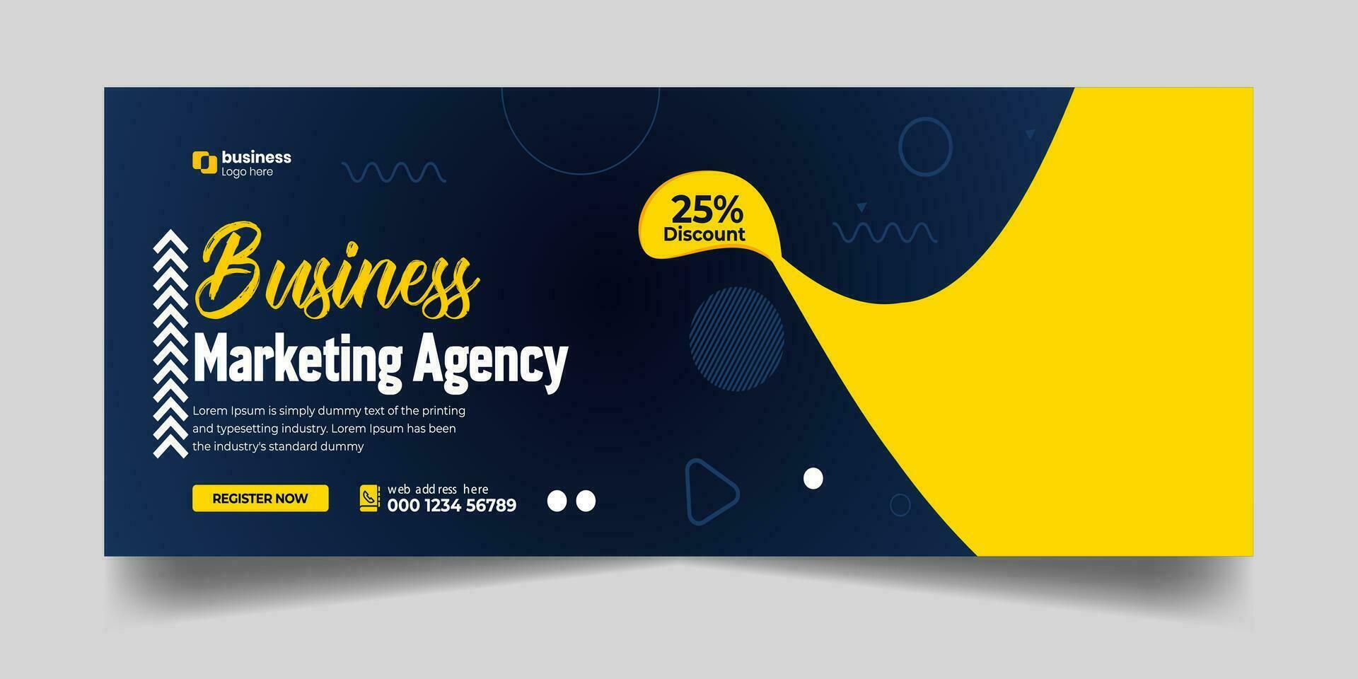 Digital Marketing Agentur Sozial Medien Geschäft Beförderung mit Netz Banner Vorlage Design. vektor