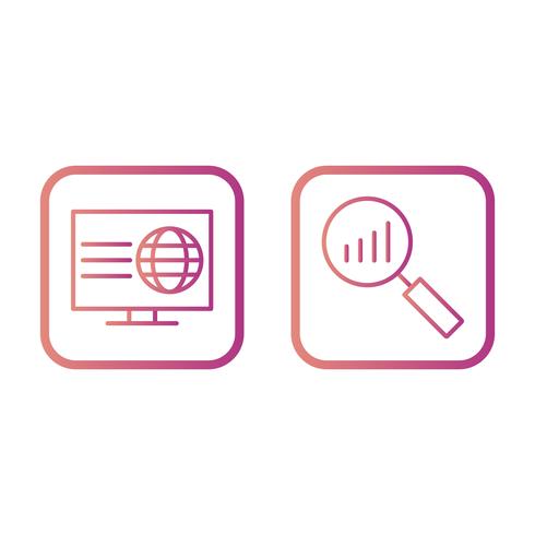 Satz von Vector SEO Search Engine Optimization Icons