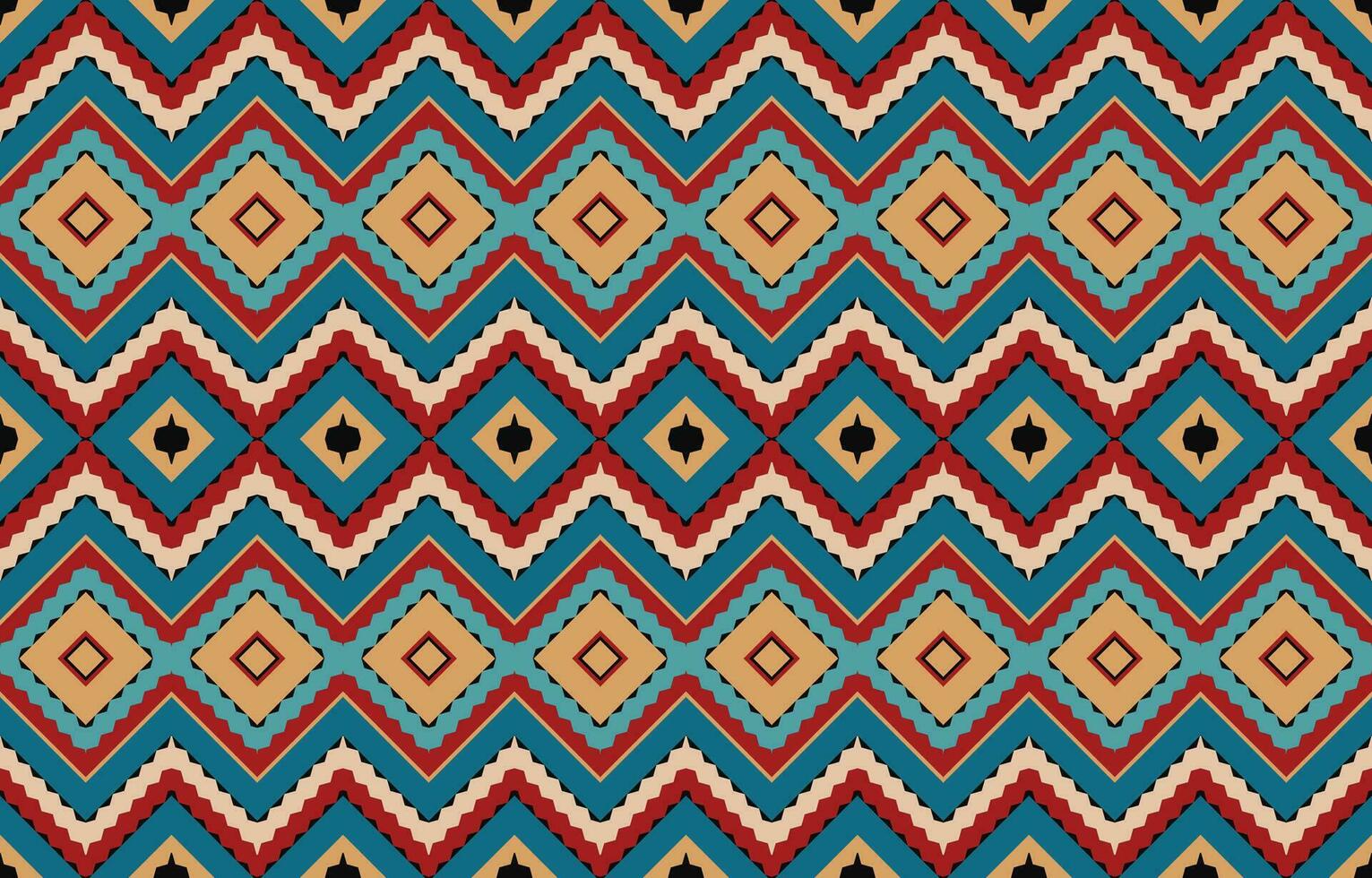 etnisk abstrakt ikat konst. aztec prydnad skriva ut. geometrisk etnisk mönster sömlös Färg orientalisk. design för bakgrund ,ridå, matta, tapet, Kläder, omslag, batik, vektor illustration.