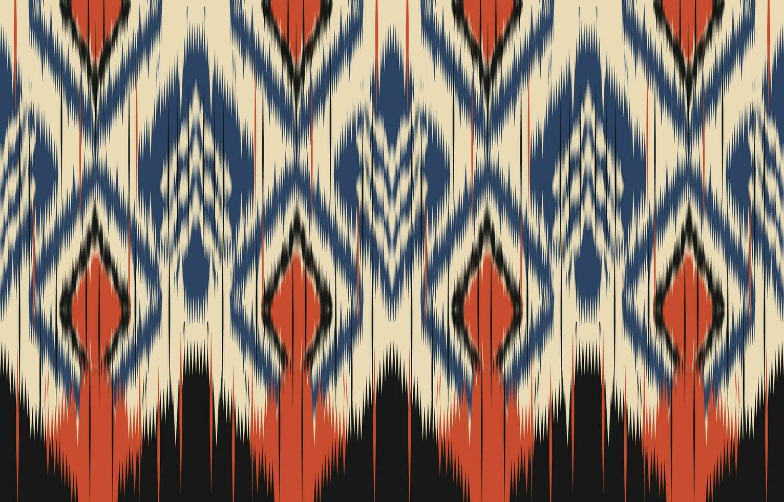 etnisk abstrakt ikat konst. aztec prydnad skriva ut. geometrisk etnisk mönster sömlös Färg orientalisk. design för bakgrund ,ridå, matta, tapet, Kläder, omslag, batik, vektor illustration.