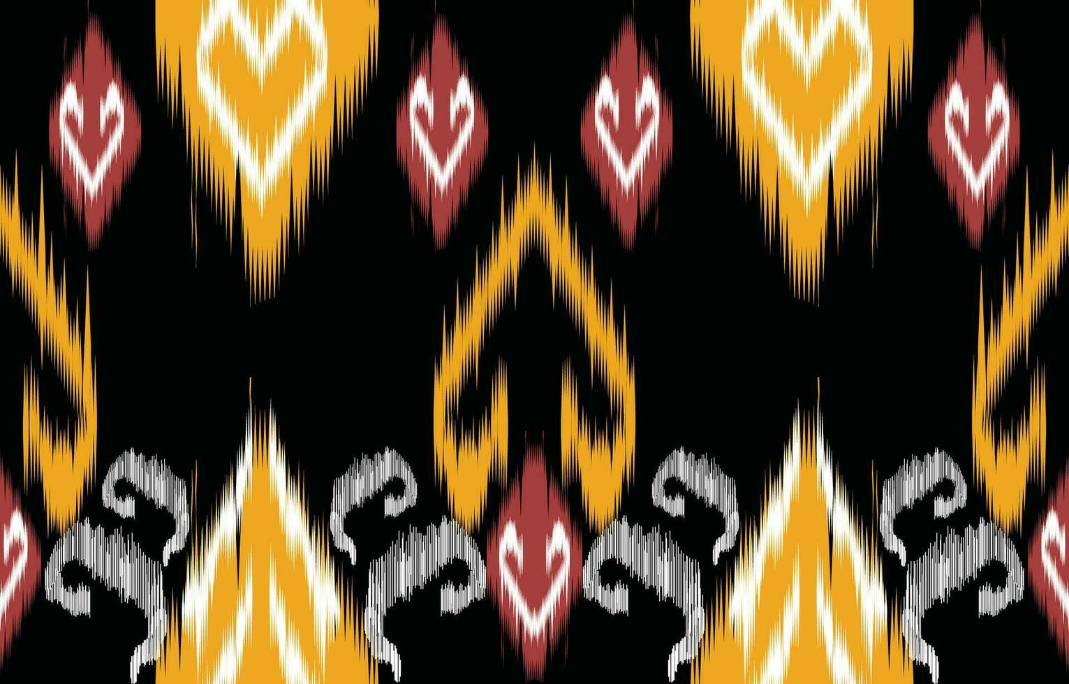 ethnisch abstrakt Ikat Kunst. aztekisch Ornament drucken. geometrisch ethnisch Muster nahtlos Farbe orientalisch. Design zum Hintergrund ,Vorhang, Teppich, Hintergrund, Kleidung, Verpackung, Batik, Vektor Illustration.