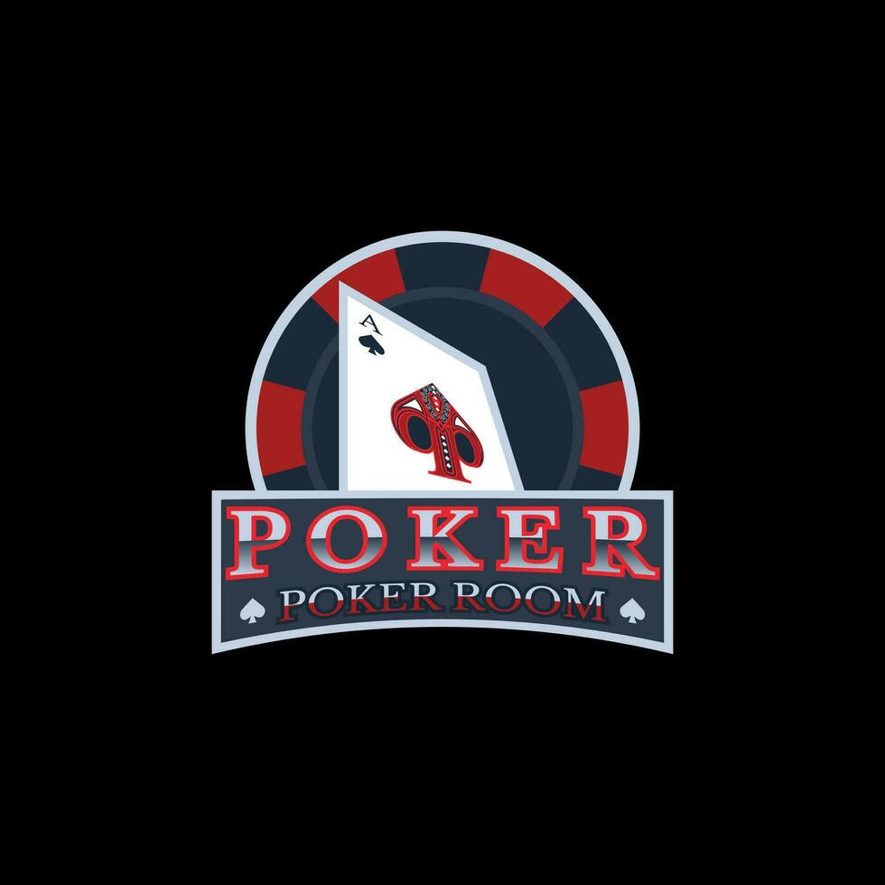 pp Brief Logo Vektor As von Spaten und Poker Tisch. geeignet zum Spielen und Glücksspiel.