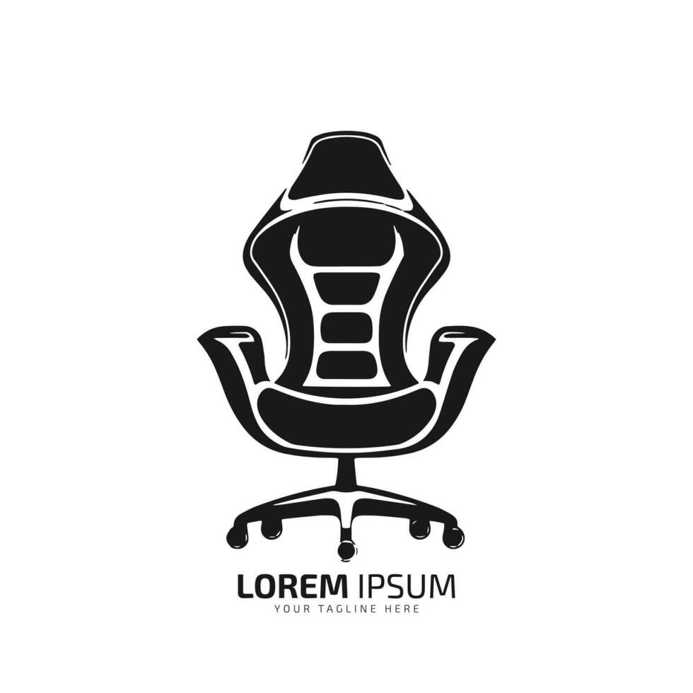 Logo von Stuhl, Büro Stuhl Symbol, komfortabel Stuhl Vektor Silhouette isoliert
