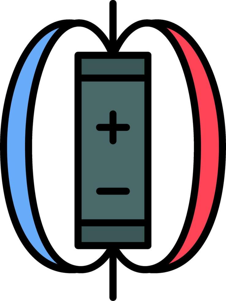 magnetisch Feld Vektor Design Element Symbol