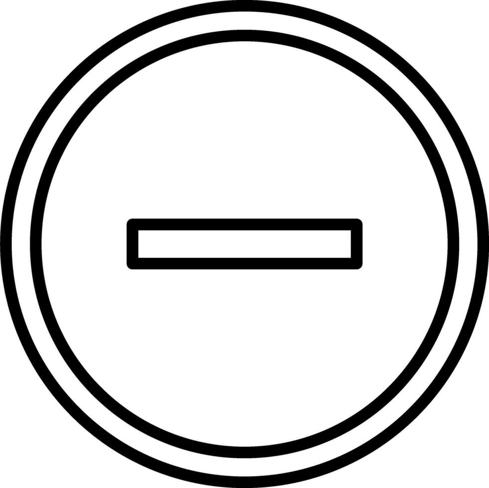 Minus Vektor Design Element Symbol