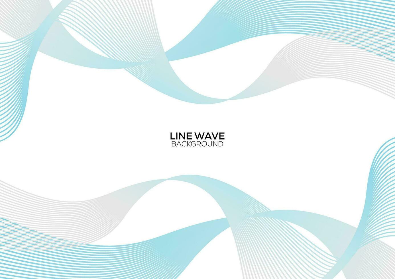 abstrakt Linie Welle Gradient Hintergrund Design vektor