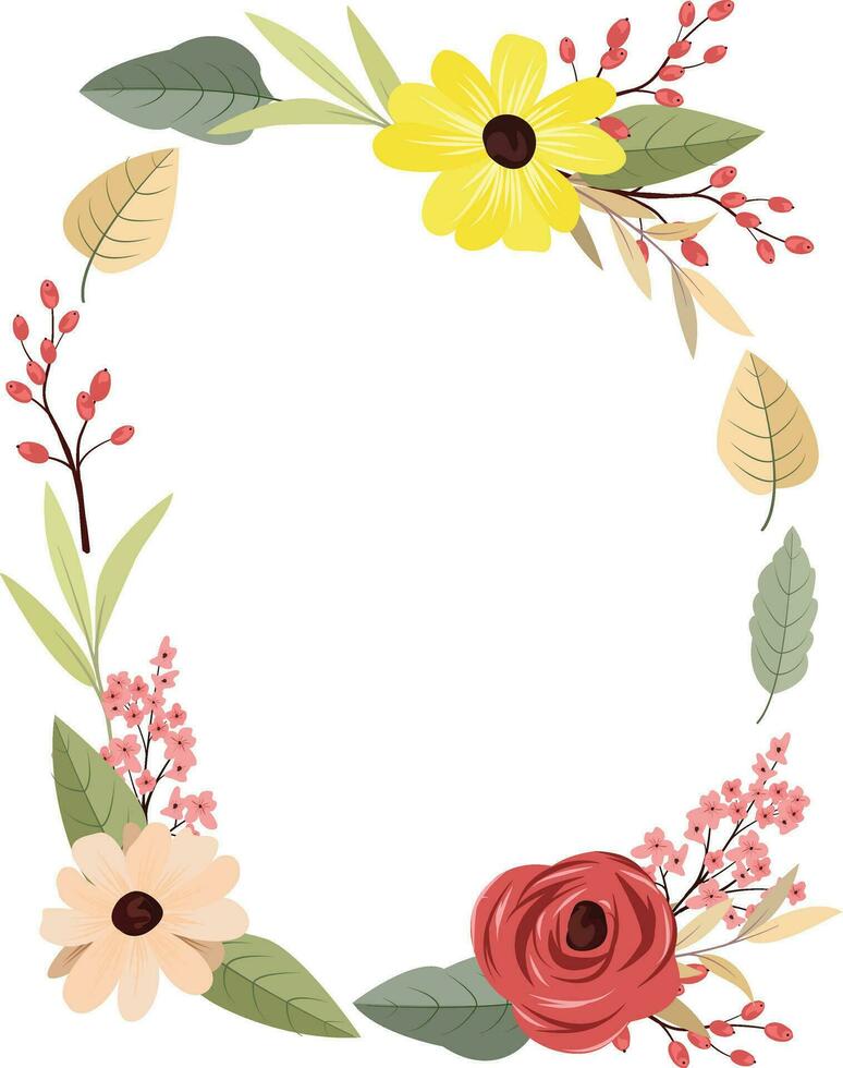 elegant blomma bukett. ro och solrosor på en vit bakgrund. illustrationer för dekorera kort och din Övrig projekt. vektor