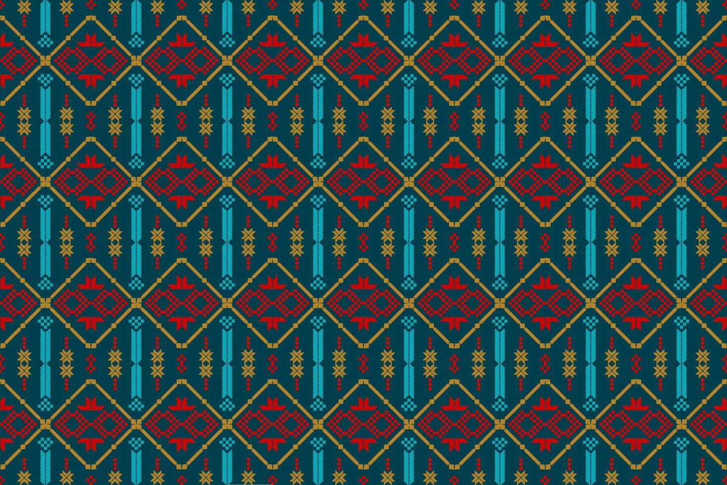 etnisk ikat tyg mönster geometrisk stil.afrikansk ikat broderi etnisk orientalisk mönster brun grädde bakgrund. abstrakt, vektor, illustration.background med aztec stam- prydnad. vektor