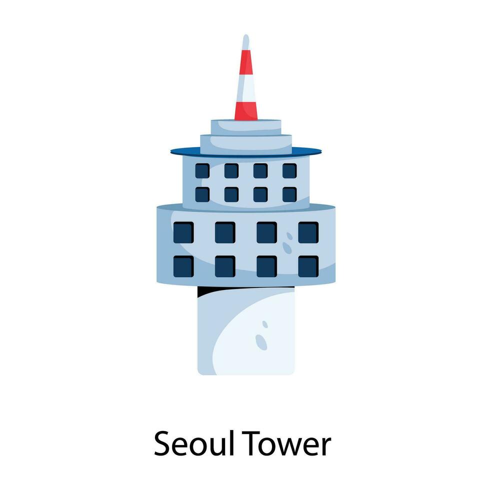 modisch Seoul Turm vektor