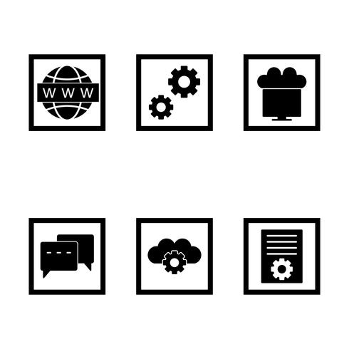 Satz von Vector SEO Search Engine Optimization Icons