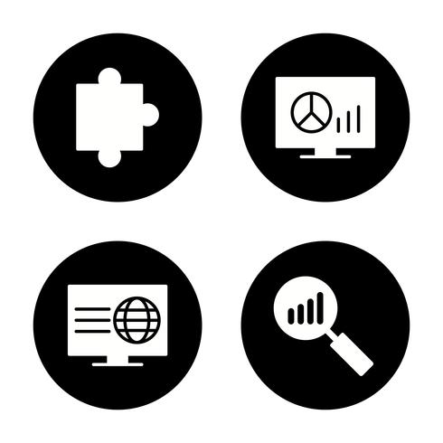 Satz von Vector SEO Search Engine Optimization Icons