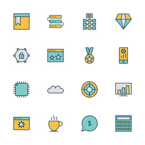 Satz von Vector SEO Search Engine Optimization Icons