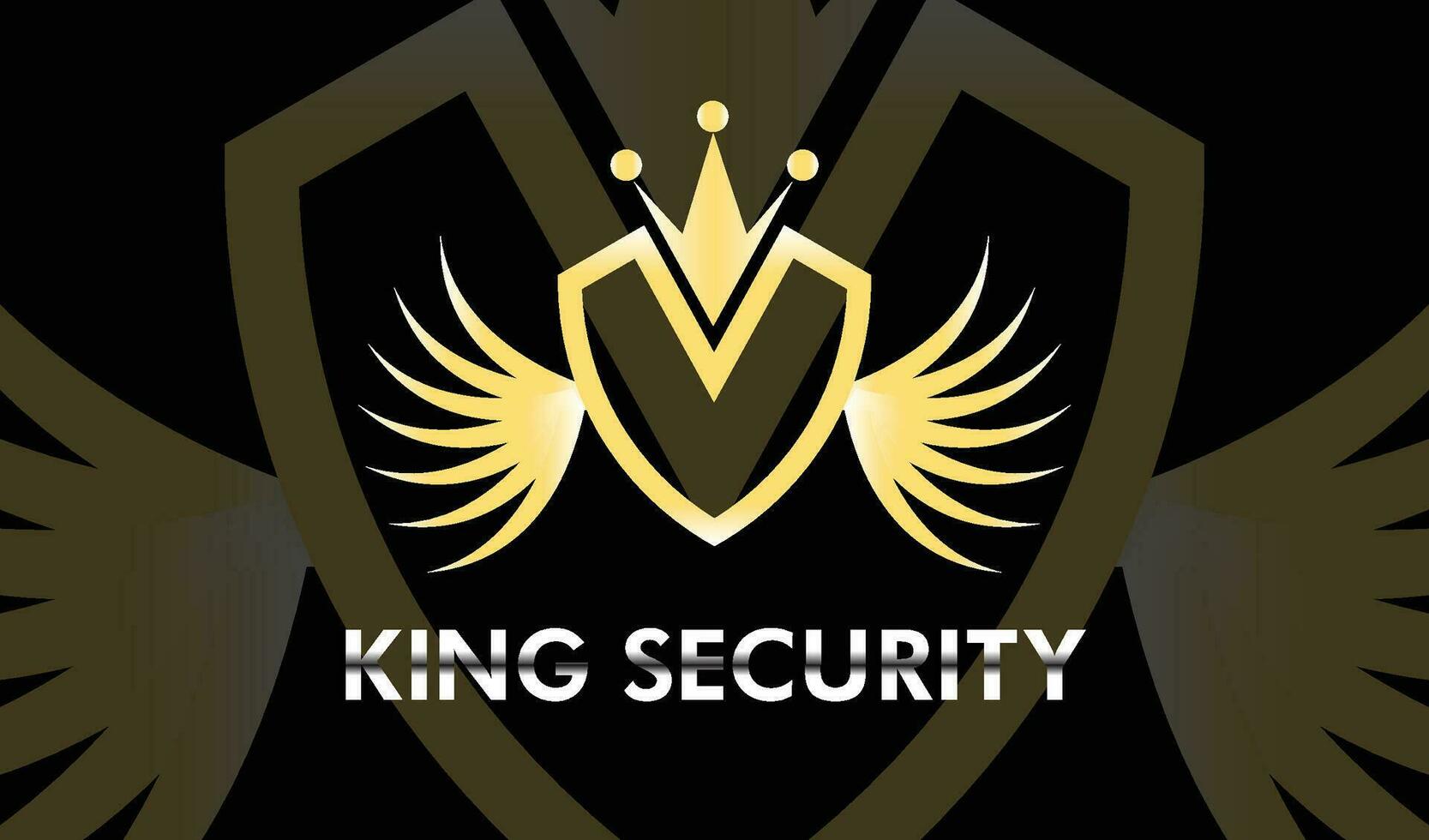 ny kung säkerhet logotyp design vektor