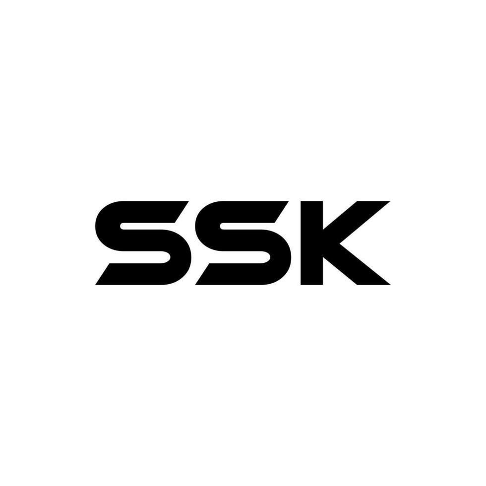 ssk brev logotyp design, inspiration för en unik identitet. modern elegans och kreativ design. vattenmärke din Framgång med de slående detta logotyp. vektor