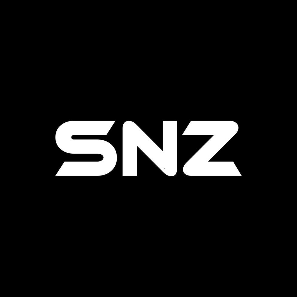 snz Brief Logo Design, Inspiration zum ein einzigartig Identität. modern Eleganz und kreativ Design. Wasserzeichen Ihre Erfolg mit das auffällig diese Logo. vektor