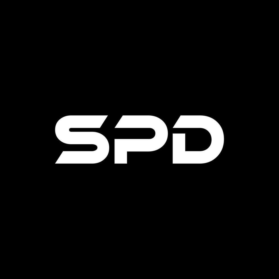 spd brev logotyp design, inspiration för en unik identitet. modern elegans och kreativ design. vattenmärke din Framgång med de slående detta logotyp. vektor