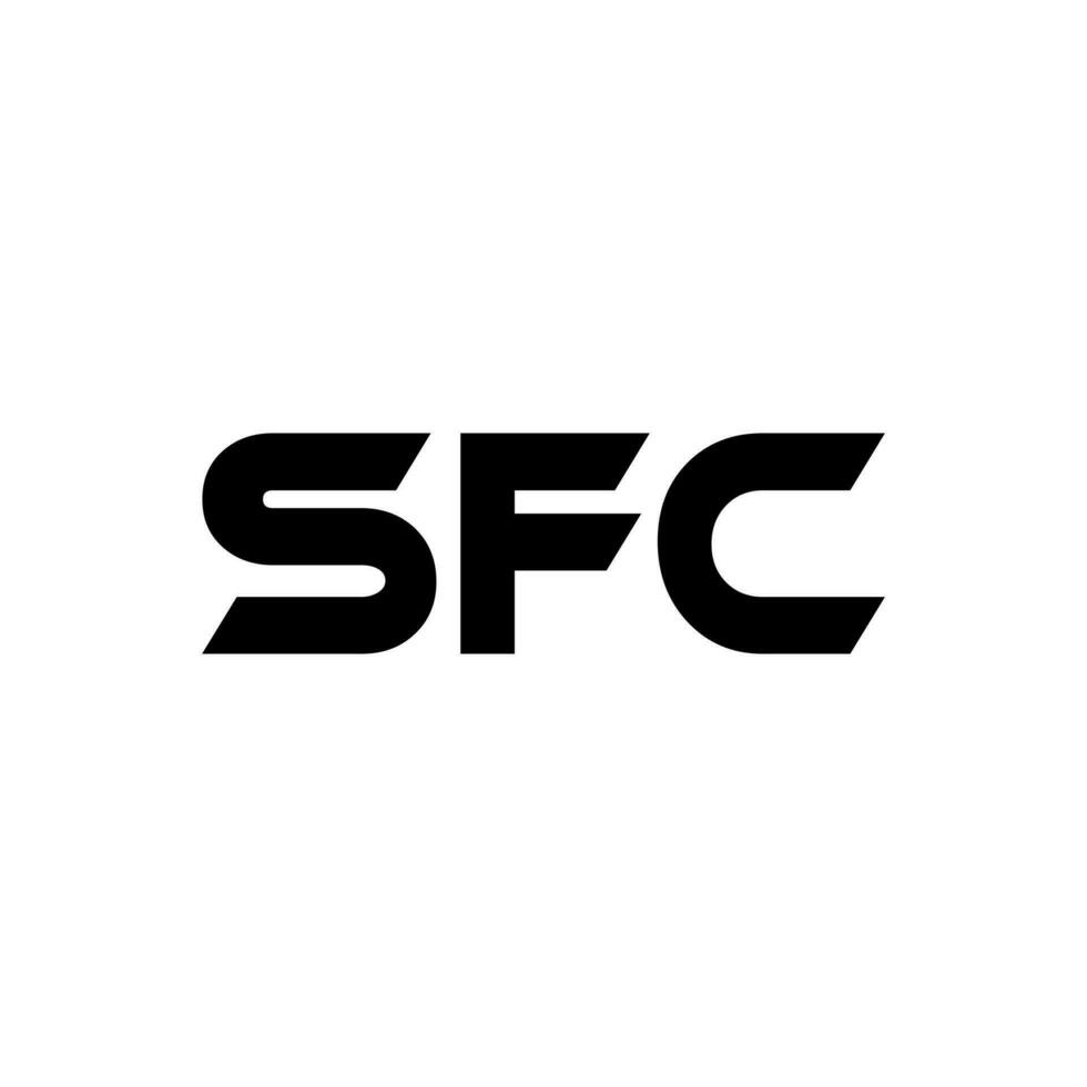 sfc brev logotyp design, inspiration för en unik identitet. modern elegans och kreativ design. vattenmärke din Framgång med de slående detta logotyp. vektor