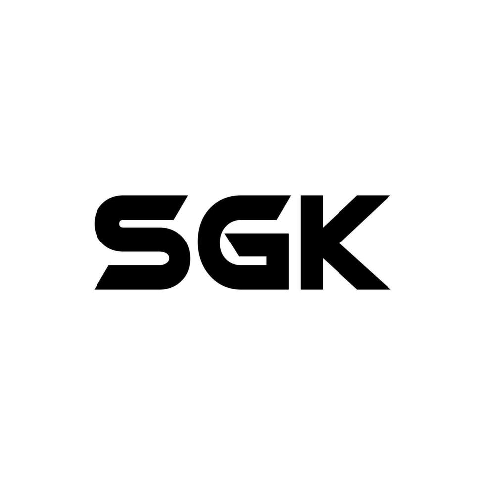 sgk Brief Logo Design, Inspiration zum ein einzigartig Identität. modern Eleganz und kreativ Design. Wasserzeichen Ihre Erfolg mit das auffällig diese Logo. vektor