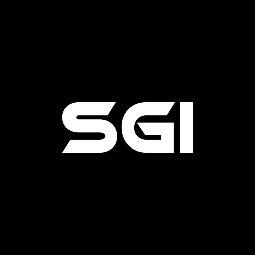 sgi brev logotyp design, inspiration för en unik identitet. modern elegans och kreativ design. vattenmärke din Framgång med de slående detta logotyp. vektor