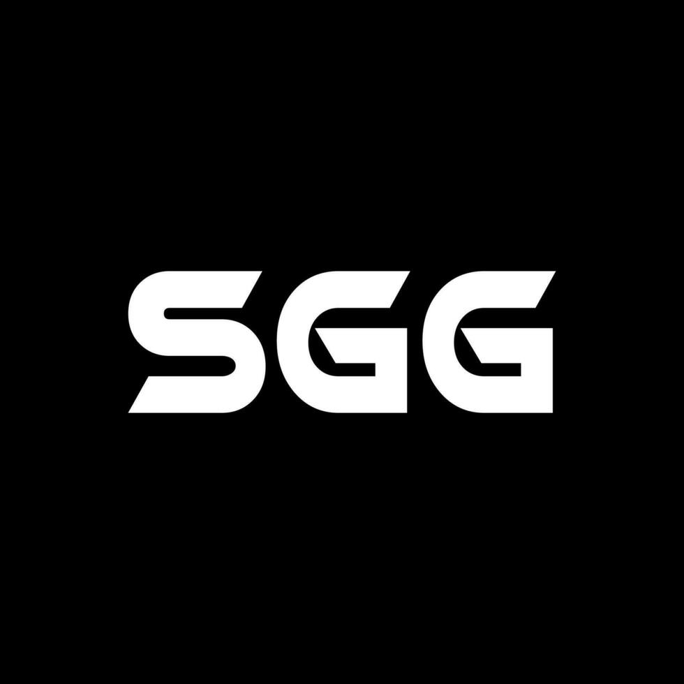 sgg brev logotyp design, inspiration för en unik identitet. modern elegans och kreativ design. vattenmärke din Framgång med de slående detta logotyp. vektor