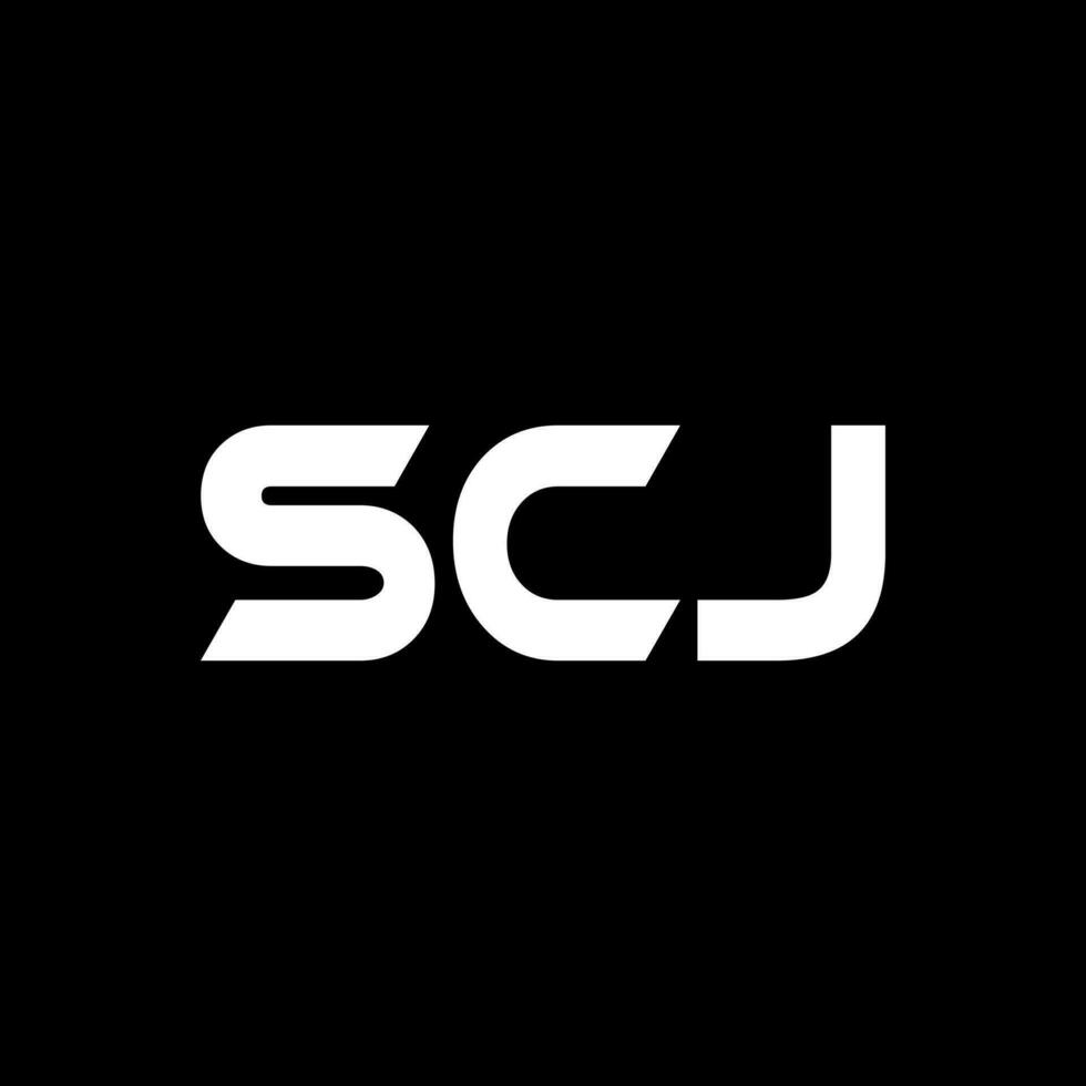 scj brev logotyp design, inspiration för en unik identitet. modern elegans och kreativ design. vattenmärke din Framgång med de slående detta logotyp. vektor