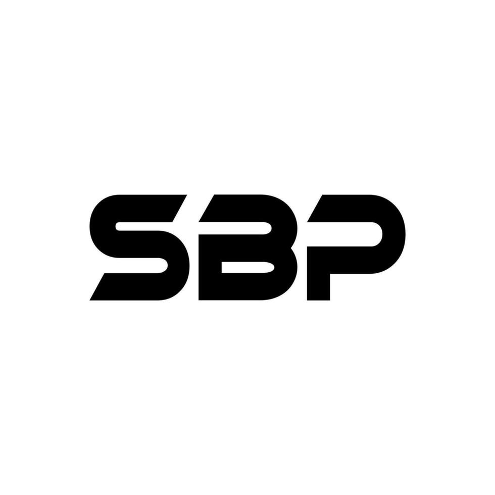 sbp logotyp design, inspiration för en unik identitet. modern elegans och kreativ design. vattenmärke din Framgång med de slående detta logotyp. vektor