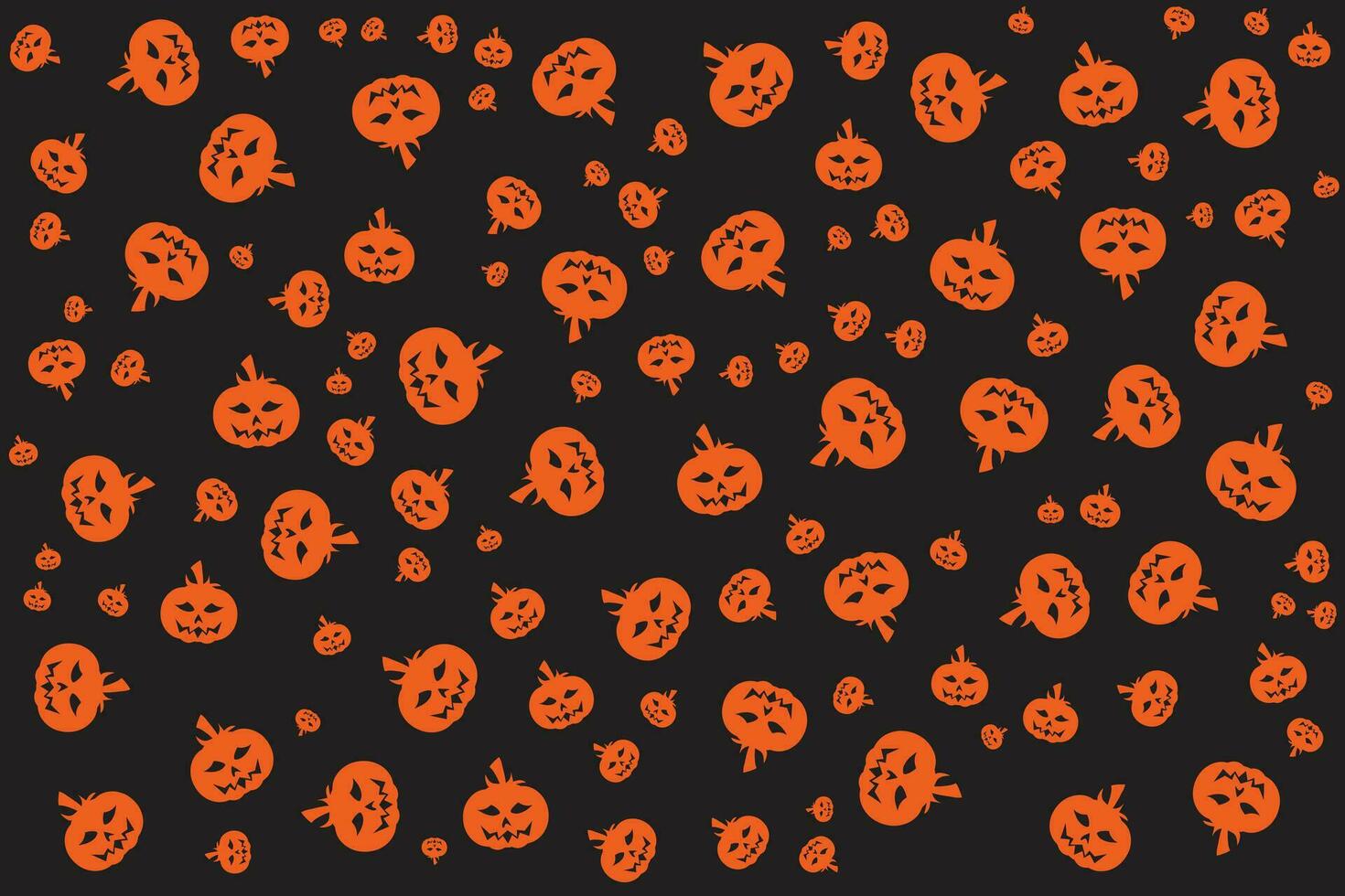 Hand gezeichnet eben Halloween Muster Design vektor