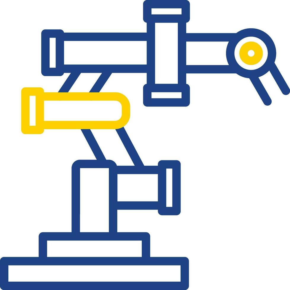 Roboterarm-Vektor-Icon-Design vektor