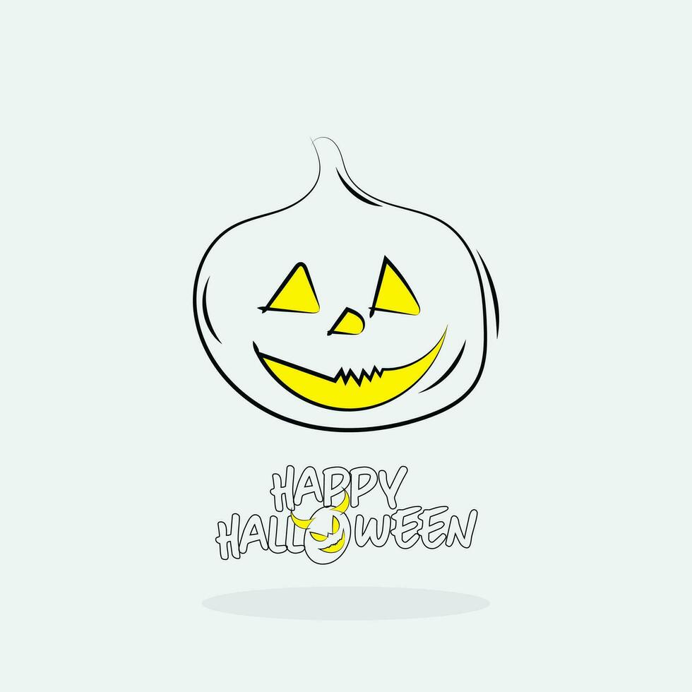 Halloween Ornament isoliert auf Weiß Hintergrund, Vektor Illustration. Design Element.