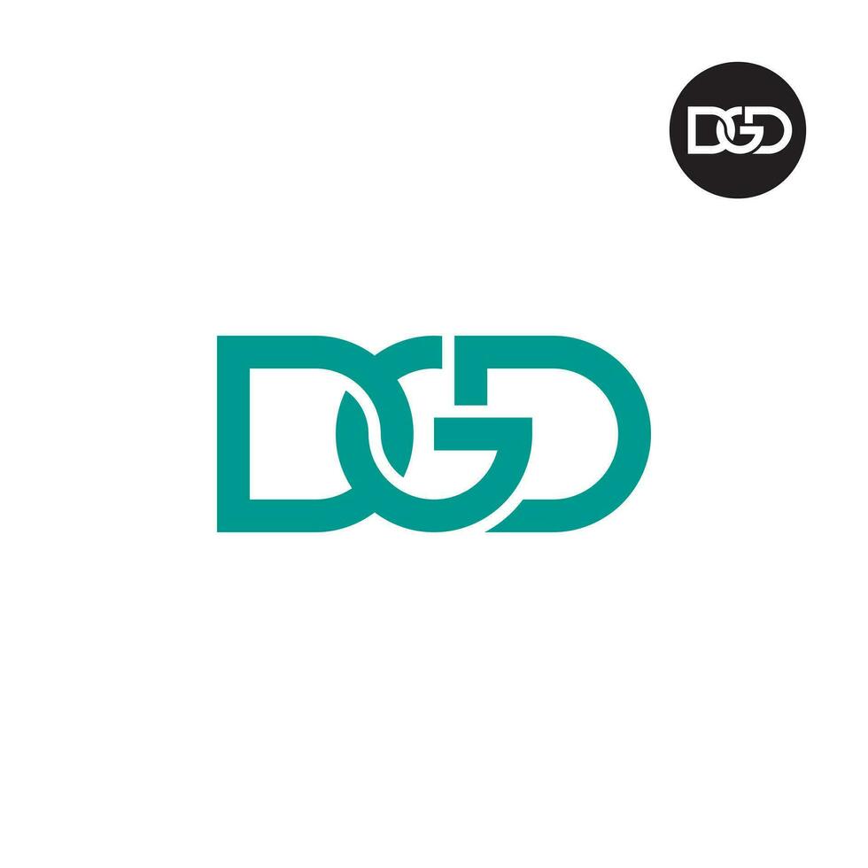 Brief dgd Monogramm Logo Design vektor