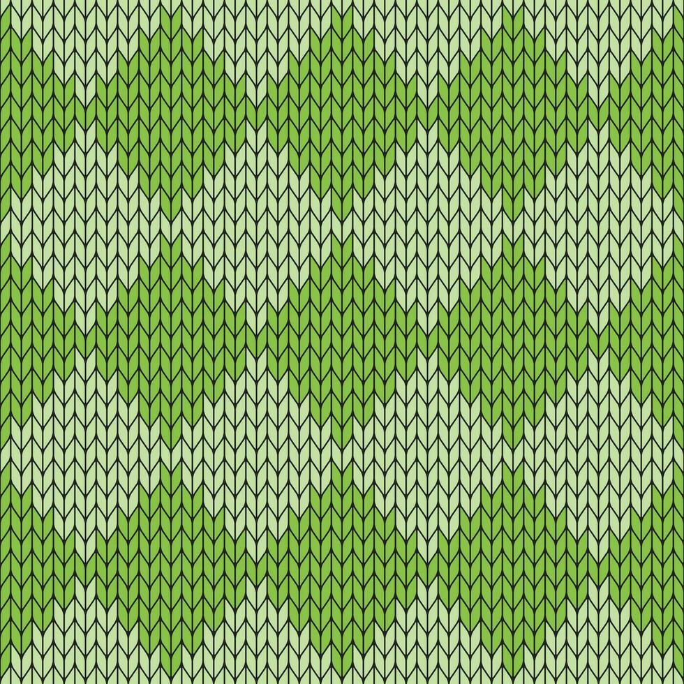 ljus grön stickat mönster. stickat vektor mönster. sömlös lutning mönster för Kläder, omslag papper, bakgrund, bakgrund, gåva kort.
